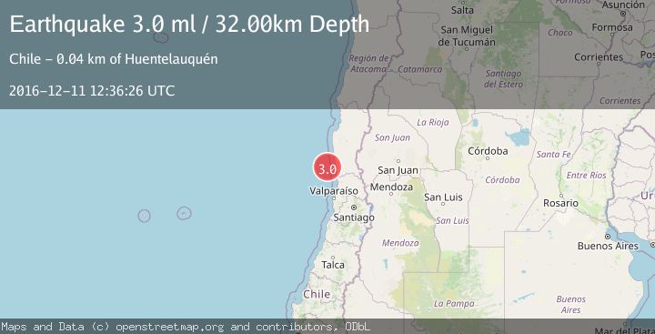Map of OFFSHORE COQUIMBO, CHILE