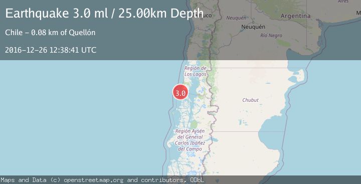 Map of OFFSHORE LOS LAGOS, CHILE