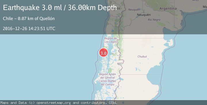 Map of OFFSHORE LOS LAGOS, CHILE