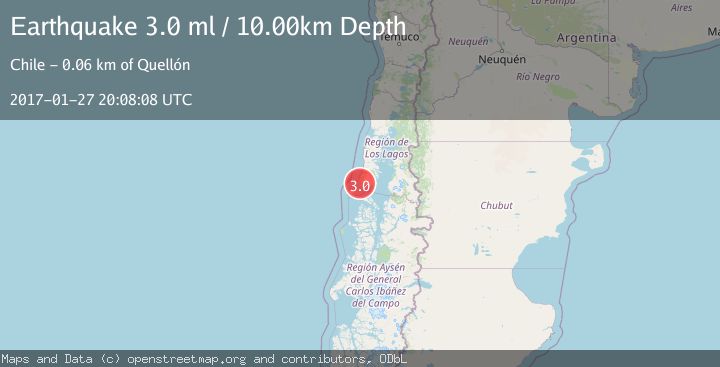 Map of OFFSHORE LOS LAGOS, CHILE