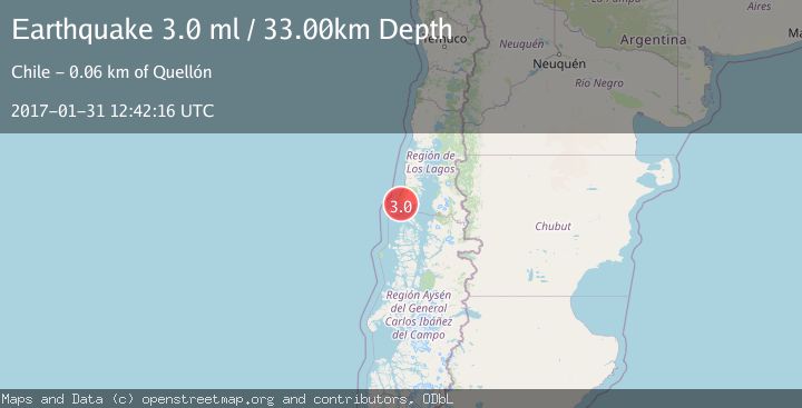 Map of OFFSHORE LOS LAGOS, CHILE