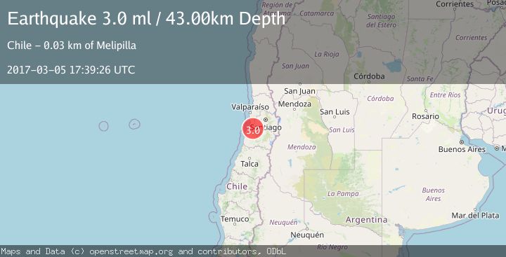 Map of REGION METROPOLITANA, CHILE