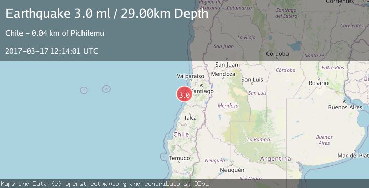 Map of OFFSHORE O'HIGGINS, CHILE