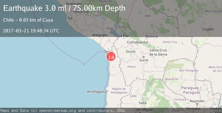 Map of TARAPACA, CHILE