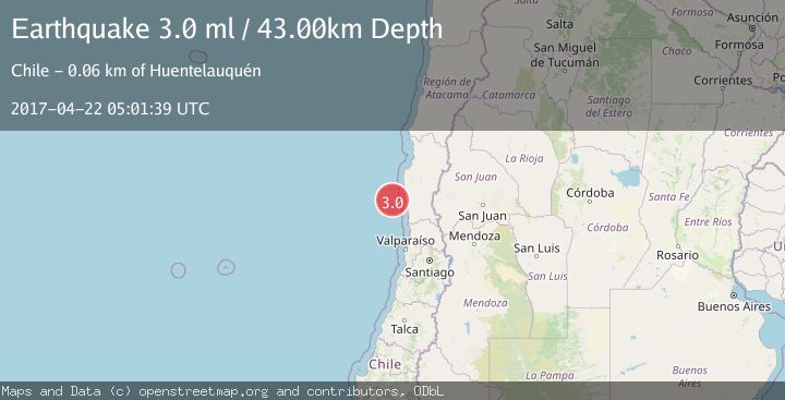Map of OFFSHORE COQUIMBO, CHILE
