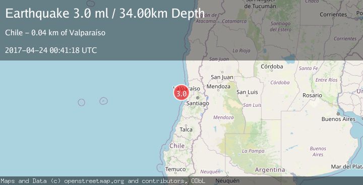 Map of OFFSHORE VALPARAISO, CHILE