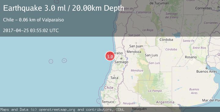 Map of OFFSHORE VALPARAISO, CHILE