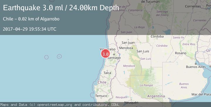 Map of OFFSHORE VALPARAISO, CHILE