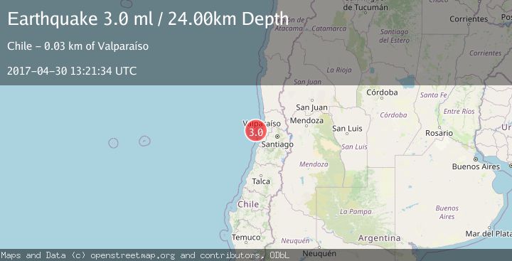 Map of OFFSHORE VALPARAISO, CHILE