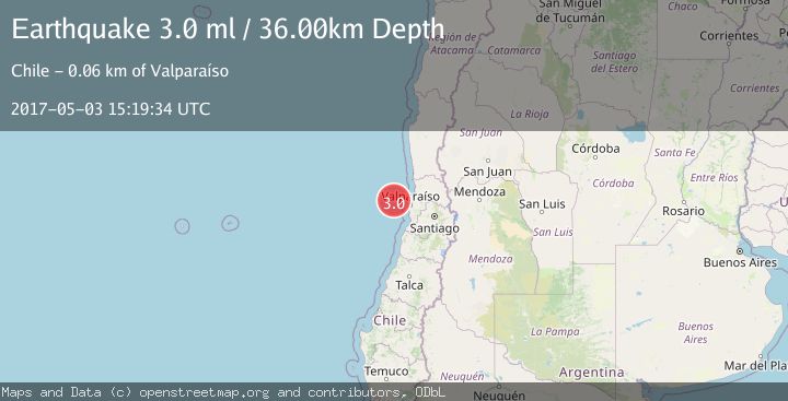 Map of OFFSHORE VALPARAISO, CHILE