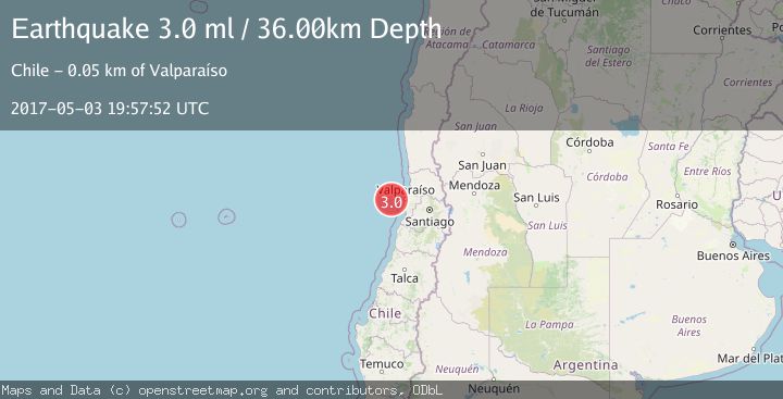 Map of OFFSHORE VALPARAISO, CHILE