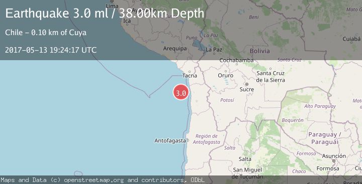Map of OFFSHORE TARAPACA, CHILE