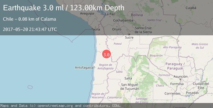 Map of ANTOFAGASTA, CHILE
