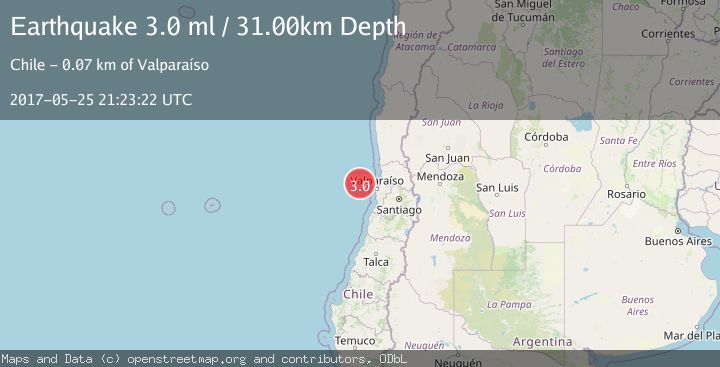 Map of OFFSHORE VALPARAISO, CHILE