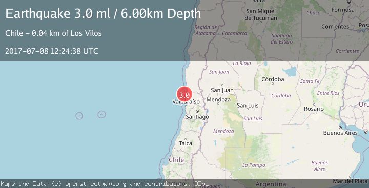 Map of OFFSHORE VALPARAISO, CHILE