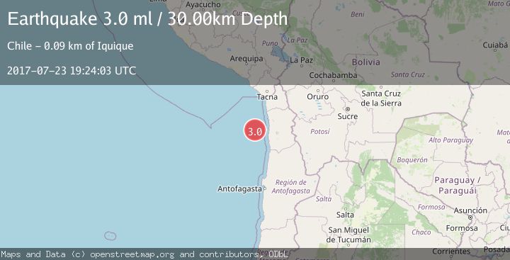 Map of OFFSHORE TARAPACA, CHILE