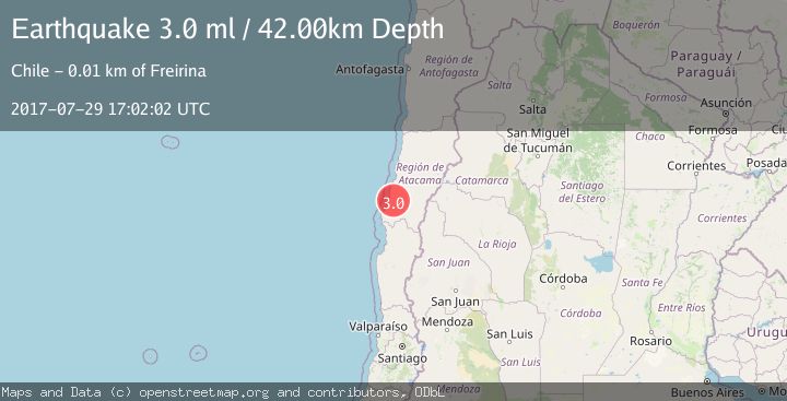 Map of ATACAMA, CHILE
