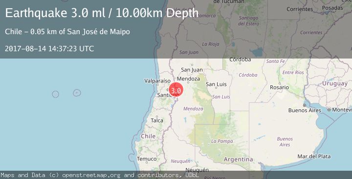Map of REGION METROPOLITANA, CHILE