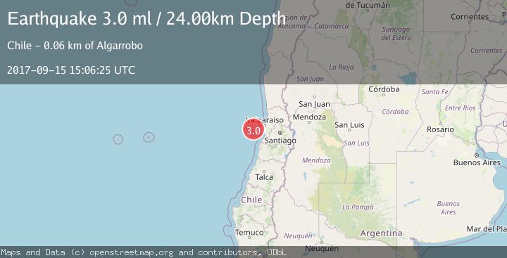 Map of OFFSHORE VALPARAISO, CHILE
