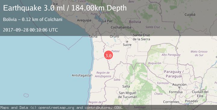 Map of POTOSI, BOLIVIA