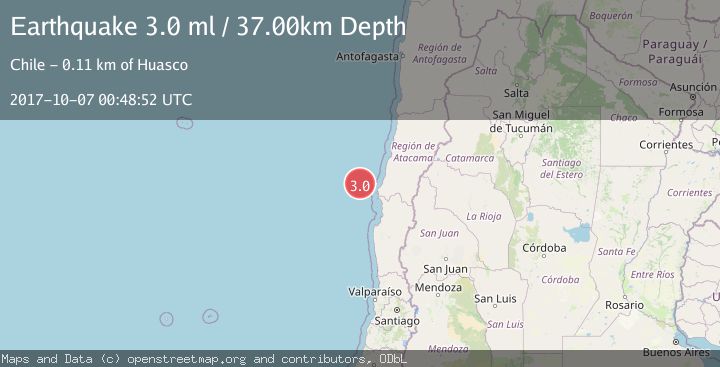 Map of OFFSHORE ATACAMA, CHILE