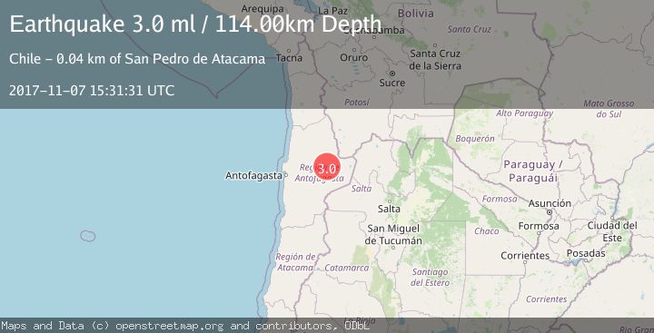 Map of ANTOFAGASTA, CHILE