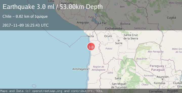 Map of TARAPACA, CHILE