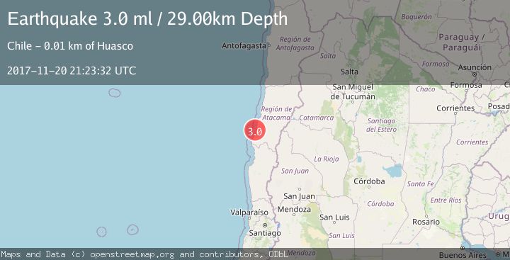 Map of OFFSHORE ATACAMA, CHILE