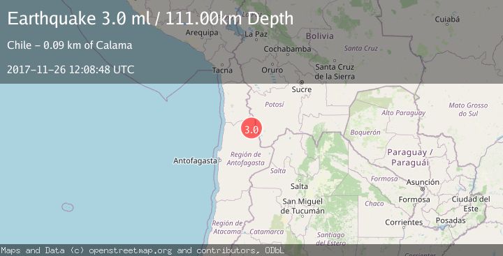 Map of ANTOFAGASTA, CHILE