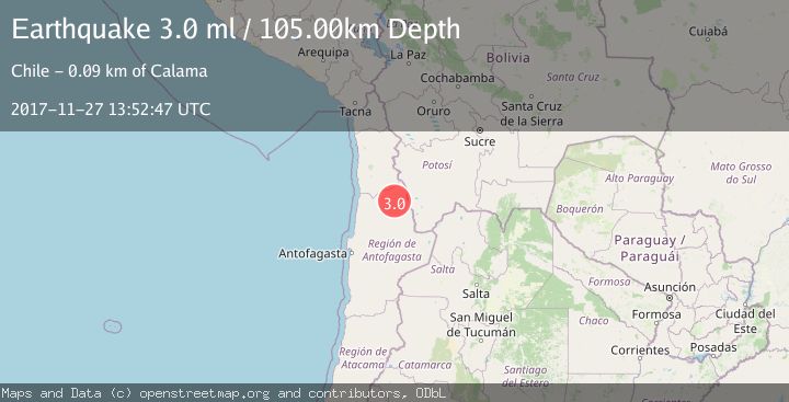 Map of ANTOFAGASTA, CHILE