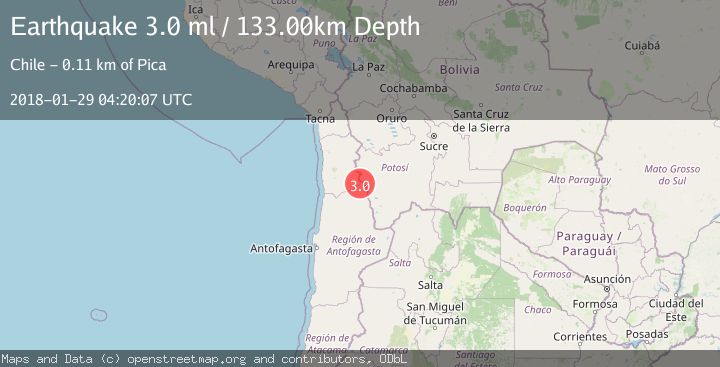 Map of ANTOFAGASTA, CHILE