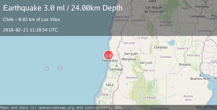 Map of OFFSHORE COQUIMBO, CHILE