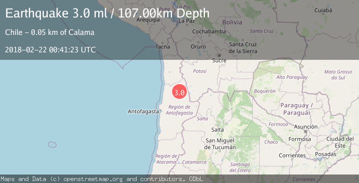Map of ANTOFAGASTA, CHILE