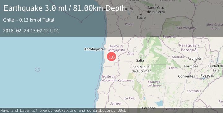 Map of ANTOFAGASTA, CHILE