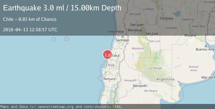 Map of OFFSHORE MAULE, CHILE