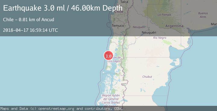 Map of OFFSHORE LOS LAGOS, CHILE