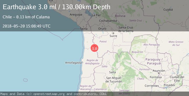 Map of ANTOFAGASTA, CHILE