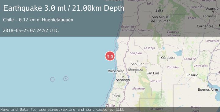 Map of OFFSHORE COQUIMBO, CHILE