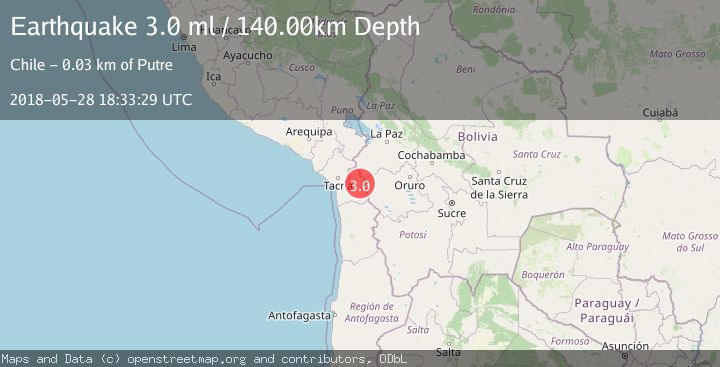 Map of TARAPACA, CHILE