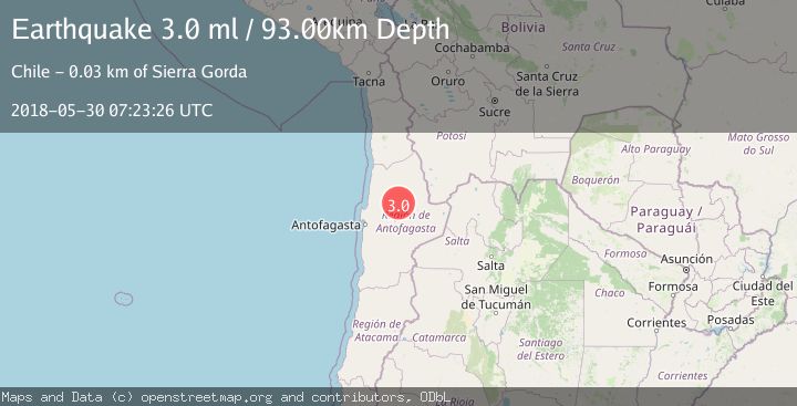 Map of ANTOFAGASTA, CHILE