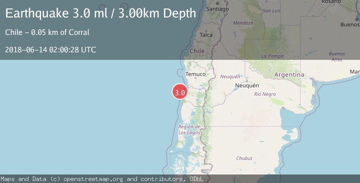 Map of OFFSHORE LOS LAGOS, CHILE