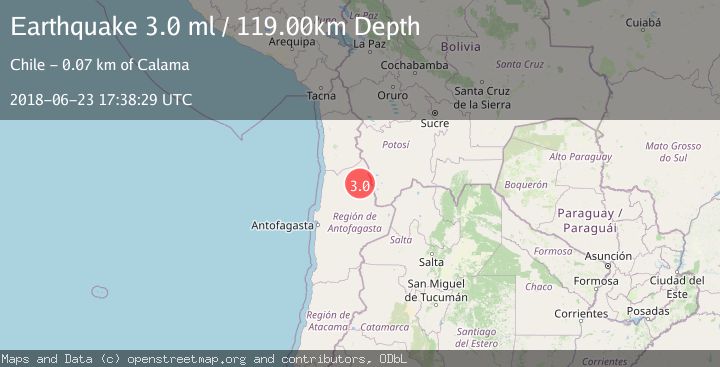 Map of ANTOFAGASTA, CHILE