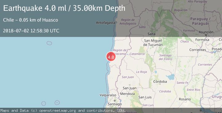 Map of OFFSHORE ATACAMA, CHILE
