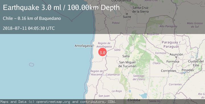 Map of ANTOFAGASTA, CHILE