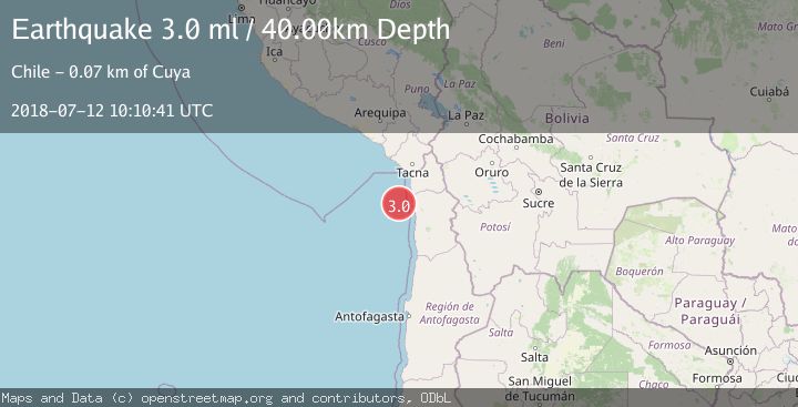 Map of OFFSHORE TARAPACA, CHILE