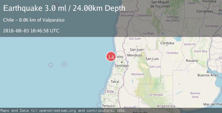 Map of OFFSHORE VALPARAISO, CHILE