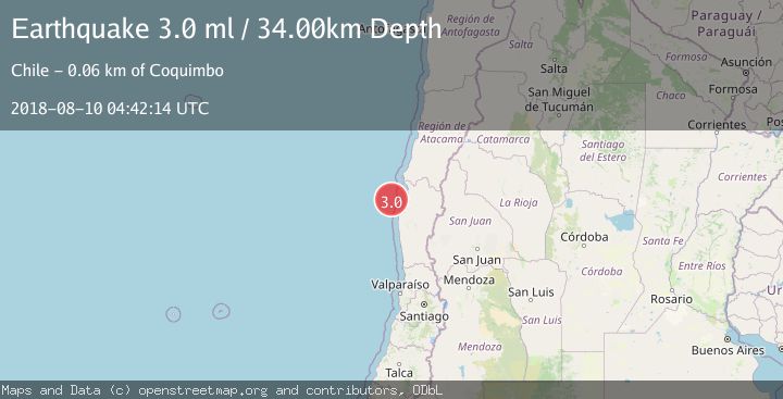 Map of OFFSHORE COQUIMBO, CHILE