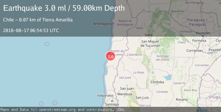 Map of ATACAMA, CHILE