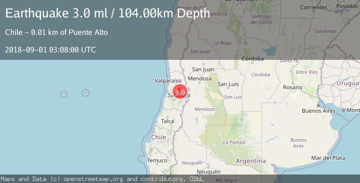 Map of REGION METROPOLITANA, CHILE