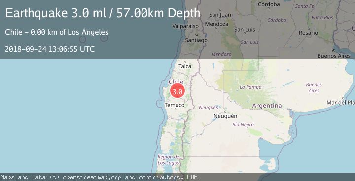 Map of BIO-BIO, CHILE